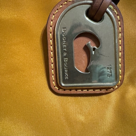 Dooney & Bourke Mustard and Tan Tote Bag - Picture 10 of 12